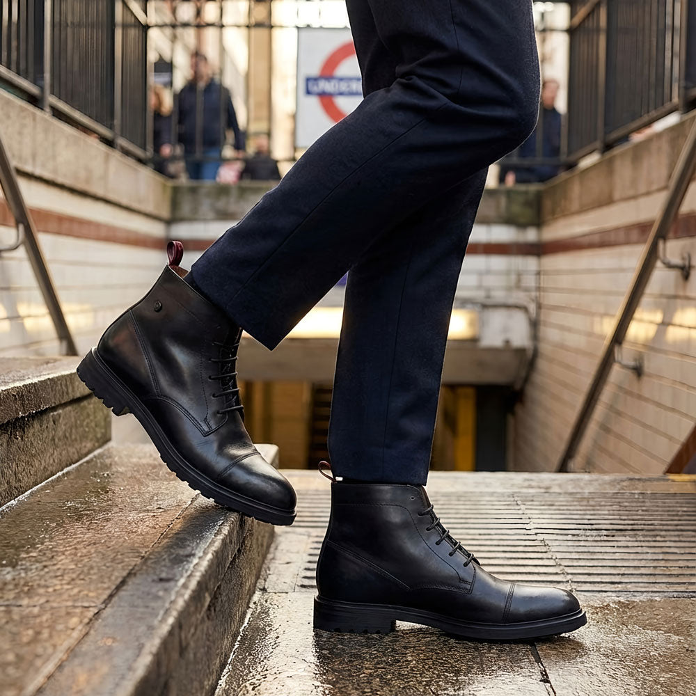 Boulton Toe Cap Boots Black