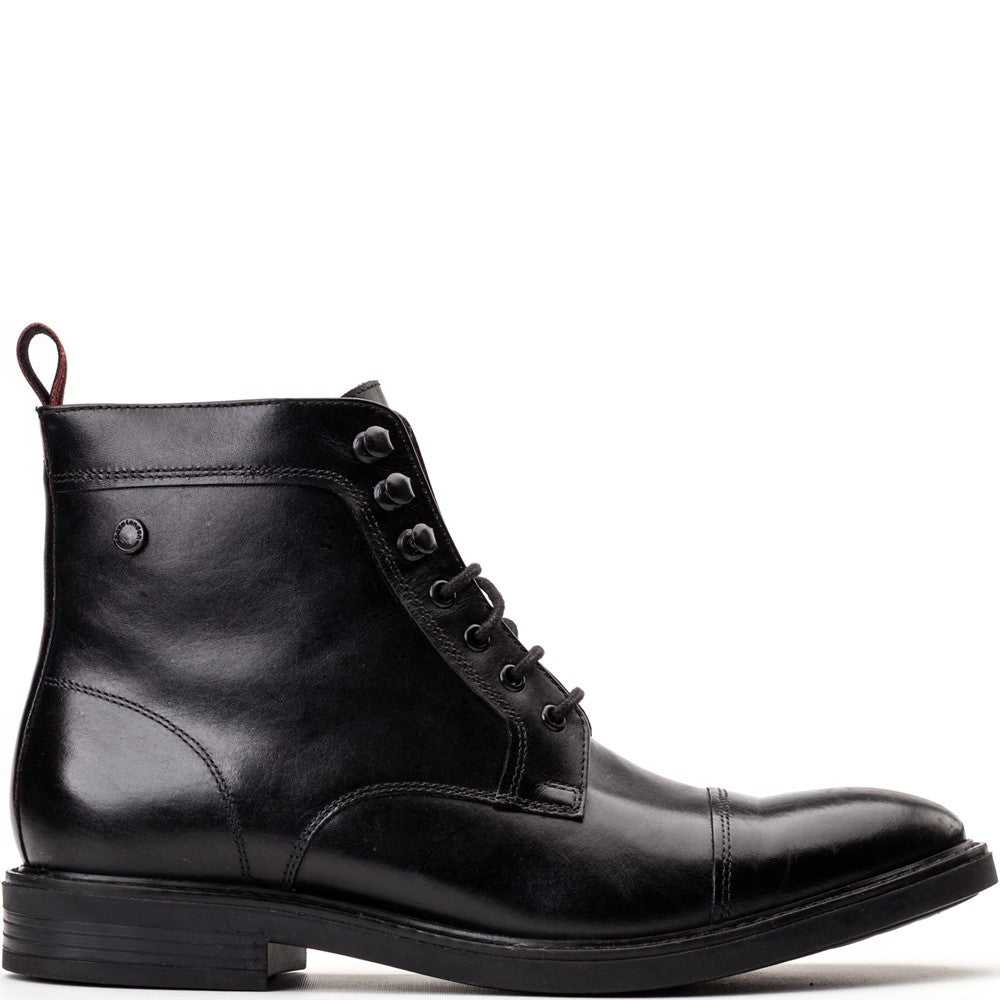 Plymouth Waxy Toe Cap Boots Black