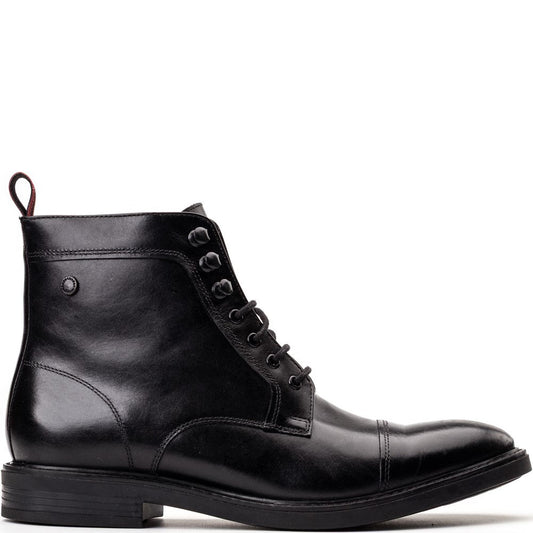 Plymouth Waxy Toe Cap Boots Black