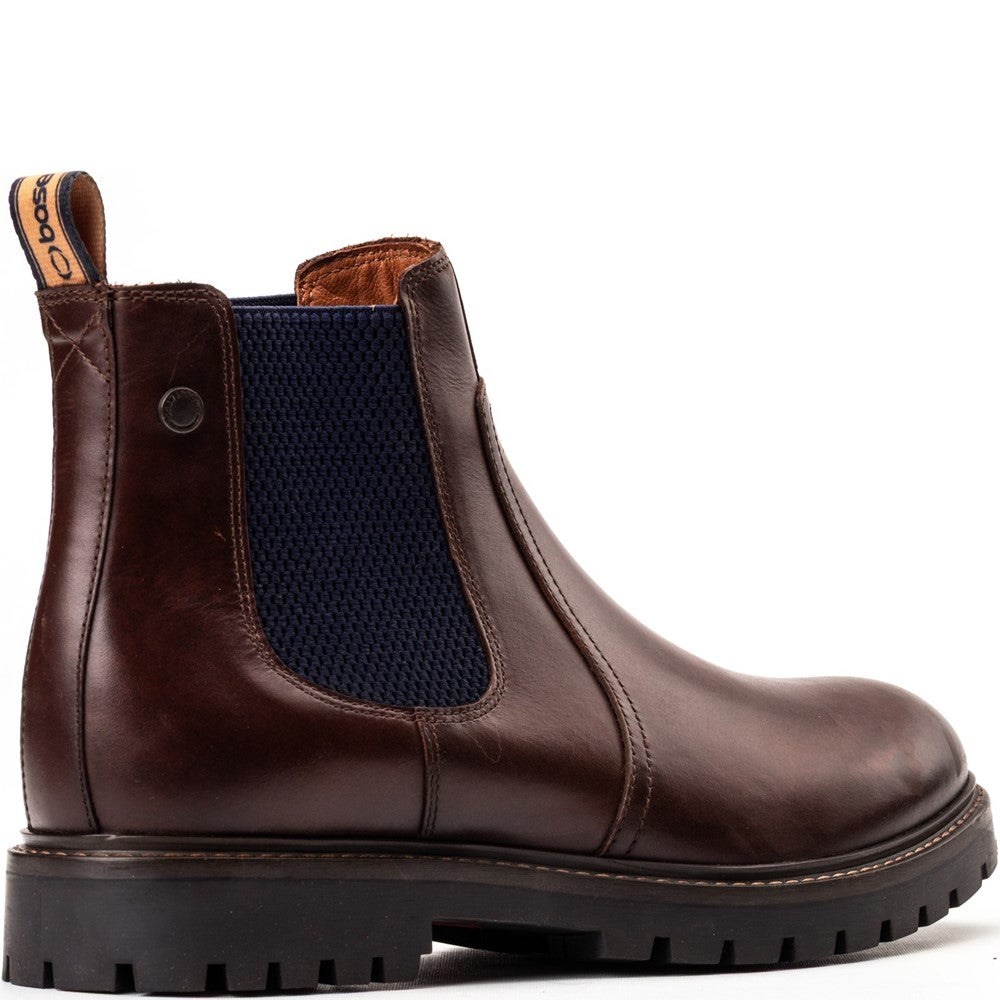 Zinc Pull Up Chelsea Boots Brown