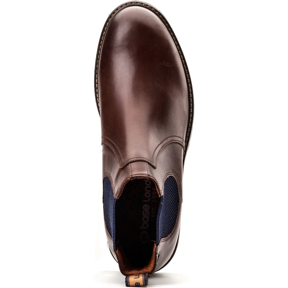 Zinc Pull Up Chelsea Boots Brown