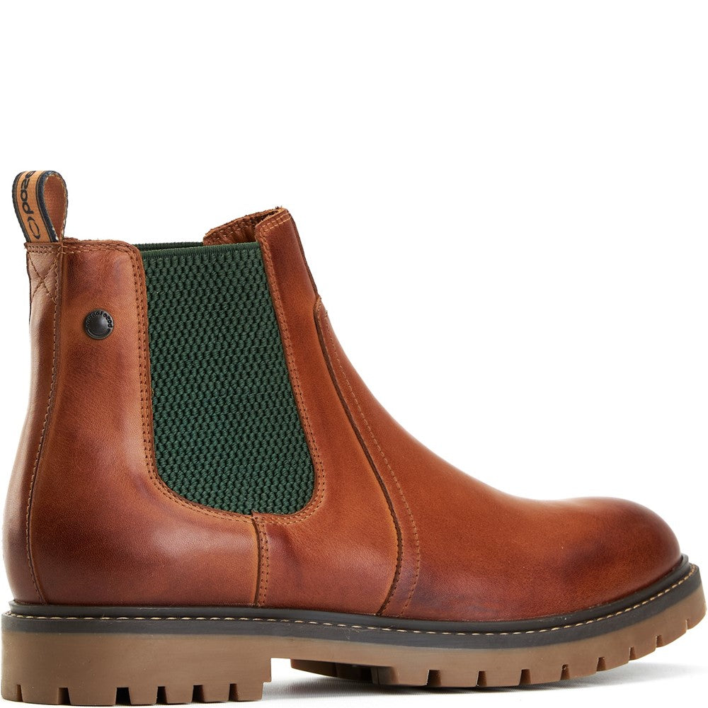 Zinc Pull Up Chelsea Boots Tan