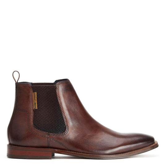 Sikes Washed Chelsea Boots Brown