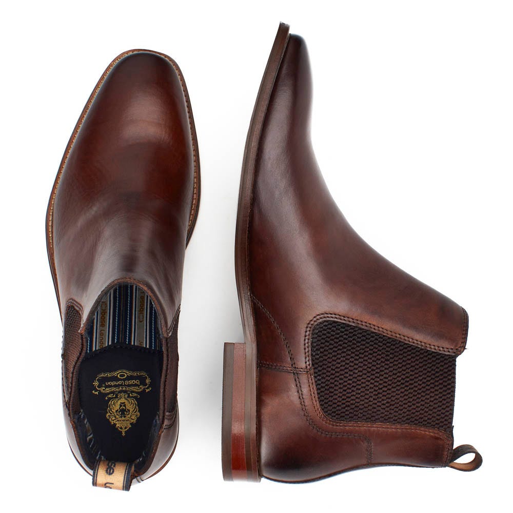 Sikes Washed Chelsea Boots Brown